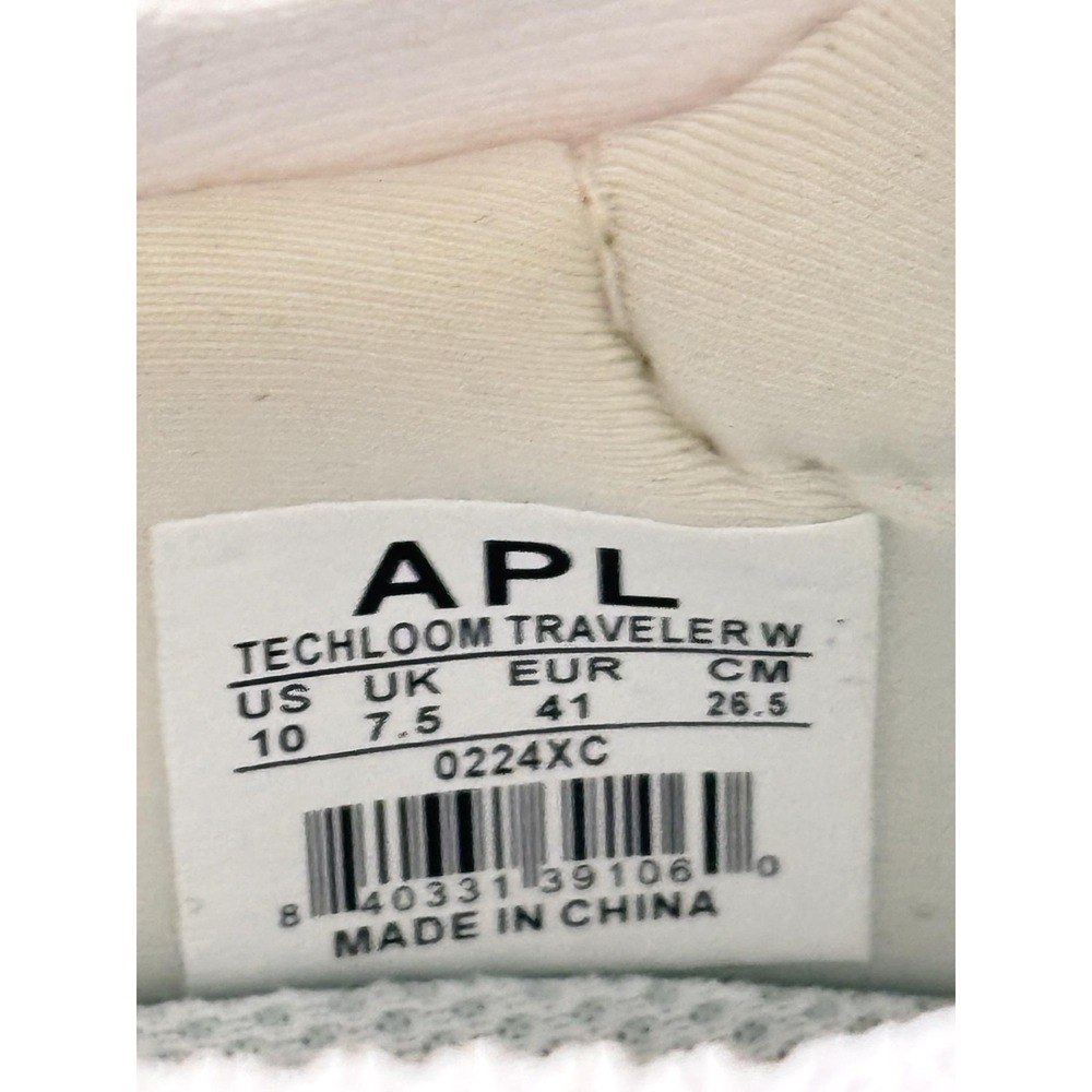 APL Techloom Traveler Shoes Womens 10 White Knit Chevron Slip On Walking - Picture 7 of 7